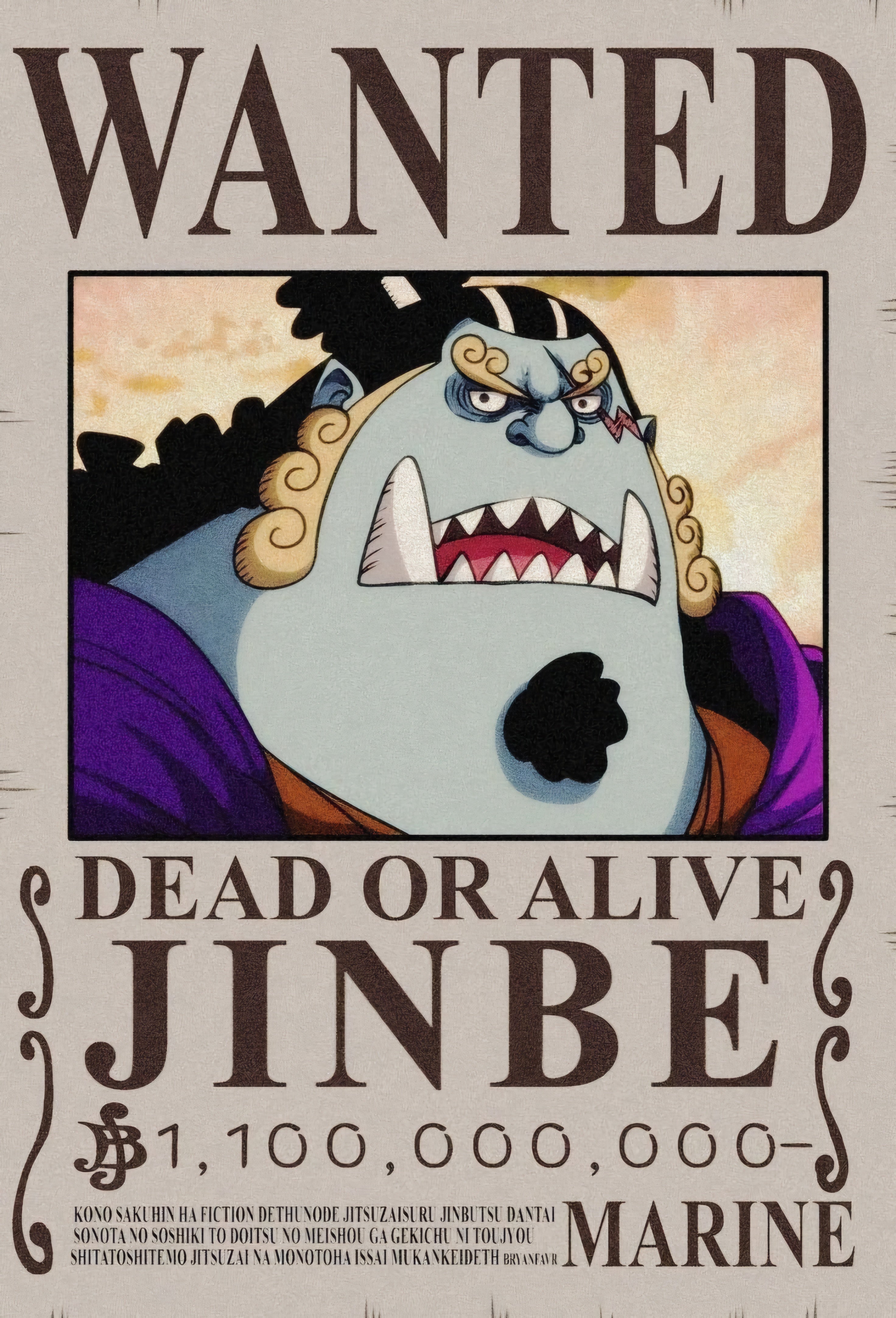 One Piece Anime Wanted Bounty Posters (Pack of 10) | Luffy's crew Collection Mugiwara/Strawhat Pirates Group